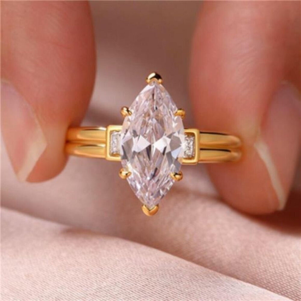 3 Carat Moissanite 925 Sterling Silver Ring